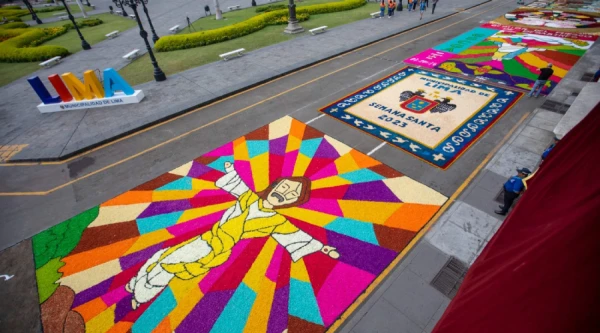 Floral carpet contest 2023. Credit: Municipality of Lima. 