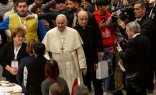 El Papa Francisco en el almuerzo con los pobres en la jornada de 2017.