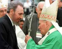 Juan Pablo II y Fidel Castro en Cuba