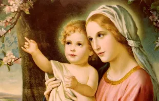 Dogmas marianos. La Virgen María y el Niño Jesús. Crédito: Pixabay. 