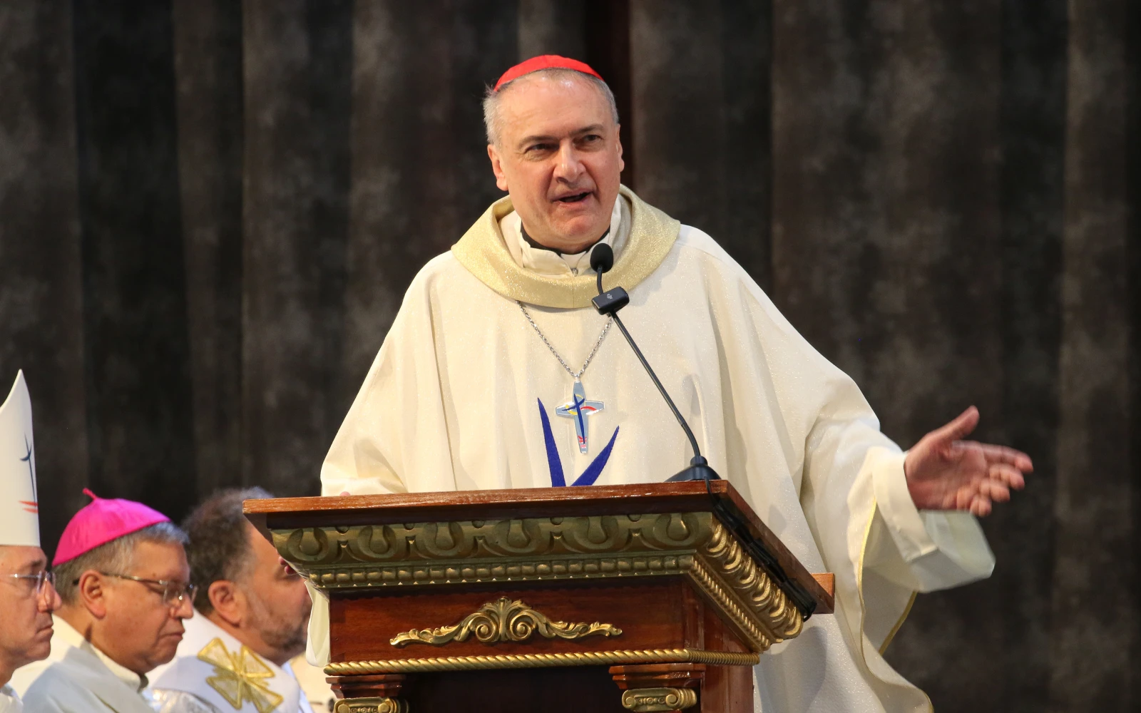 El Cardenal Mauro Gambetti celebra la Misa durante el Congreso Eucarístico Internacional Quito 2024.?w=200&h=150