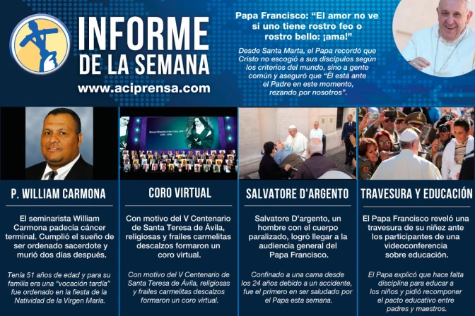 Sacerdote para siempre, coro virtual, un gesto y una anécdota del Papa Francisco entre lo más leído de la semana