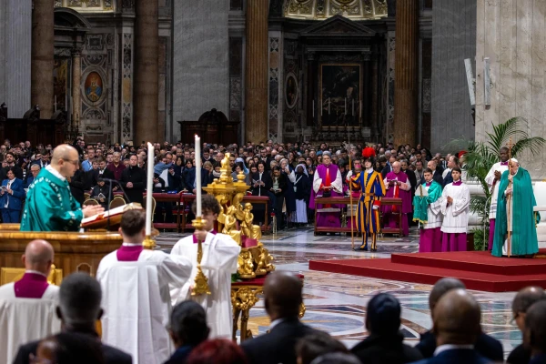 Imagen de la Misa celebrada este 26 de enero. Crédito: Daniel Ibáñez/ EWTN News