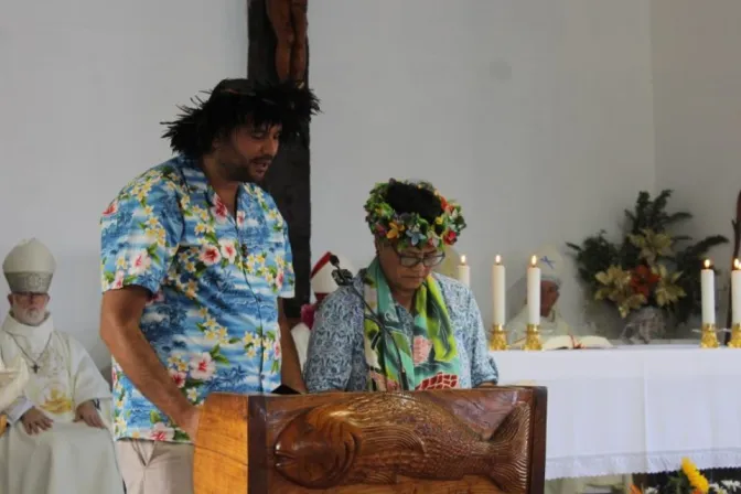 Misa en la Isla de Pascua
