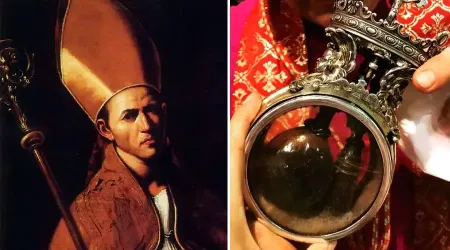 San Genaro y reliquia de la sangre de San Genaro