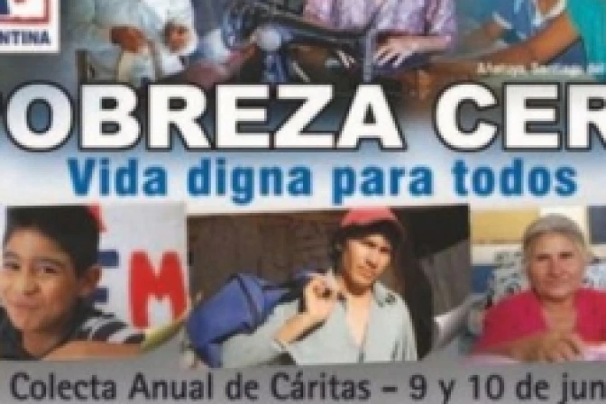 Cáritas Argentina invita a unirse a colecta anual el 9 y 10 de junio