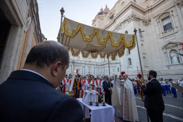 Celebración en honor a los santos protomártires de Roma. Crédito: Daniel Ibáñez/ EWTN News