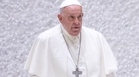 El Papa Francisco, a su llegada a la audiencia general del 7 de agosto de 2024.