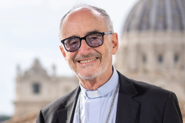 Cardenal Michael Czerny, prefecto del Dicasterio para el Desarrollo Humano Integral en el Vaticano. Crédito: Daniel Ibáñez / EWTN News.