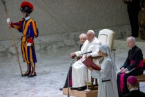 El Papa Francisco en el Aula Pablo VI del Vaticano durante la Audiencia General del pasado miércoles 22 de enero