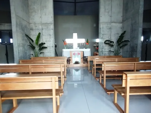 Capilla al interior de la imagen de la Virgen. Crédito: Prensa Obispado de Catamarca