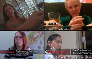 Capturas de los cuatro primeros videos revelados sobre el tru00e1fico de u00f3rganos en Planned Parenthood 