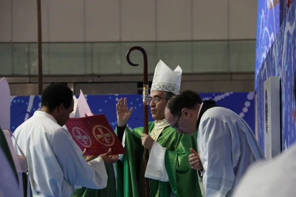 The president of the Spanish Episcopal Conference (CEE), Luis Argüello, during the Congress of Vocations. Credit: CEE press