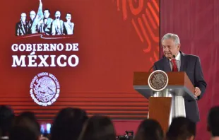 Andrés Manuel López Obrador en conferencia de prensa el 17 de marzo. Foto: Sitio Oficial de Andrés Manuel López Obrador. 