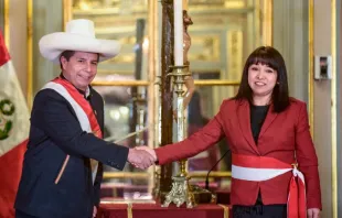 Presidente Pedro Castillo y la nueva presidenta del Consejo de Ministros, Mirtha Vásquez / Crédito: Presidencia del Perú 