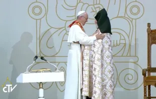 El Papa en un momento del Encuentro Ecuménico. Foto: Captura Youtube 