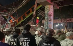 Accidente de la Línea 12 del Metro de Ciudad de México. Crédito: Twitter / Fiscalía de Ciudad de México. 