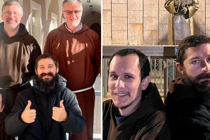 FOTOS: Actor de Transformers sorprende peregrinando en Italia junto a frailes capuchinos