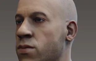 Imagen 3D que atribuyen a Adán, con parecido al actor Vin Diesel. Crédito: Twitter / @AlamoNYC. 