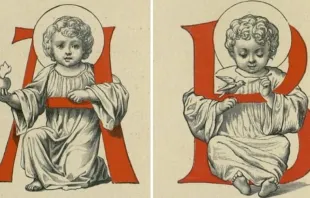 Letras del Alfabeto del Niño Jesús. 