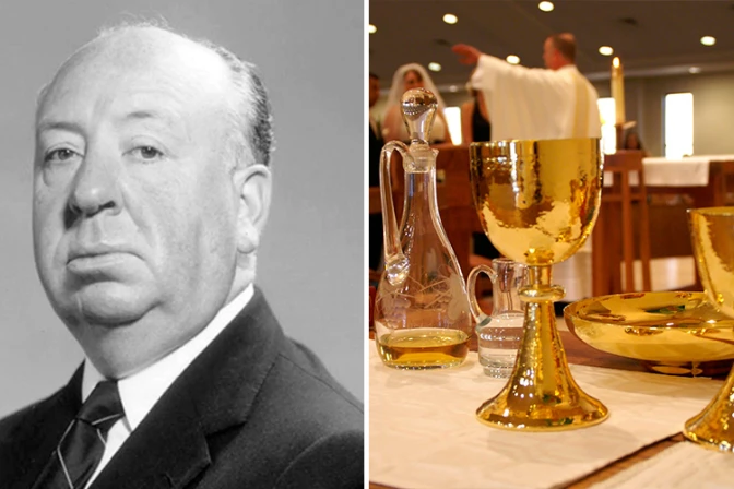 Alfred Hitchcock y el día que lloró al recibir la Eucaristía