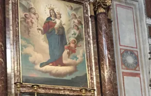 Altar de la Virgen María Auxiliadora en Roma. Foto: ANS 