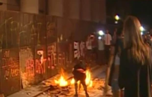 Violencia en Catedral de Buenos Aires / Foto: Captura de YouTube 