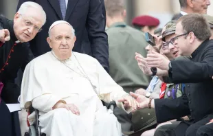 Imagen referencial del Papa Francisco en la Audiencia General. Crédito: Daniel Ibáñez/ACI Prensa 