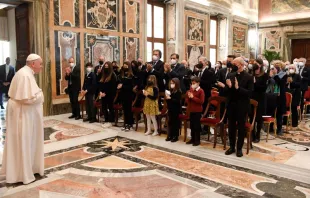 Audiencia del Papa con fundación italiana contra el cáncer. Foto: Vatican Media 