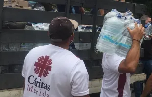 Labor solidaria de Cáritas en Mérida, Venezuela, tras las lluvias. Crédito: Cáritas Mérida. 