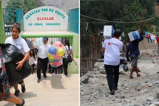 VIDEO Y FOTOS: Arzobispado de Lima lleva ayuda a damnificados por huaicos en Perú