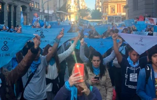 Banderazo por la vida en Congreso de Argentina/ Foto: Unidad Provida 