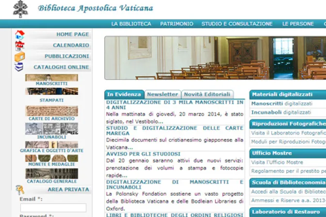 Biblioteca Vaticana digitalizará 82.000 manuscritos