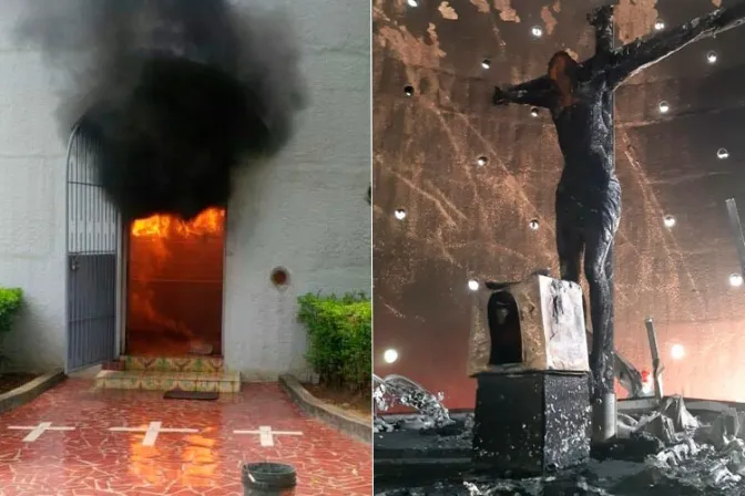 Ataque a Catedral de Managua: Destruyen imagen de Cristo con bomba molotov