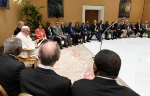 Audiencia del Papa Francisco con Pontificia Academia de las Ciencias. Crédito: Vatican Media 