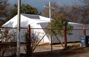 Capilla de Emergencia de Ayuda a la Iglesia que Sufre (ACN), Chile. Cru00e9dito: Diu00f3cesis de Rancagua - AIS Chile 