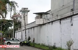 Exterior de la cárcel de Tuluá. Crédito: EWTN Noticias (captura de video) 