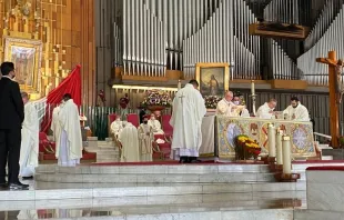 Cardenal Pietro Parolin presidió la celebración de la Santa Misa en la Basílica de Guadalupe el 20 de junio. Crédito: Basílica de Guadalupe. 