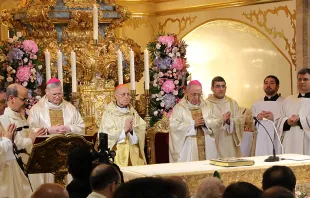 Cardenal Ricardo Blu00e1zquez clausura Au00f1o Jubilar de Caravaca de la Cruz. Foto: Diu00f3cesis de Cartagena-Murcia. 