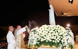 El Cardenal Pietro Parolin celebrando la Misa en Fátima / Foto: Facebook Santuario de Fátima 