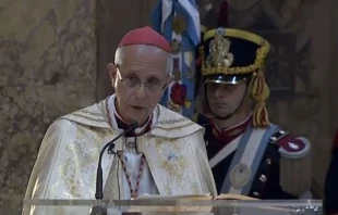 Cardenal Mario Aurelio Poli en Te Deum Fiestas Patrias de Argentina / Foto: Captura Youtube 