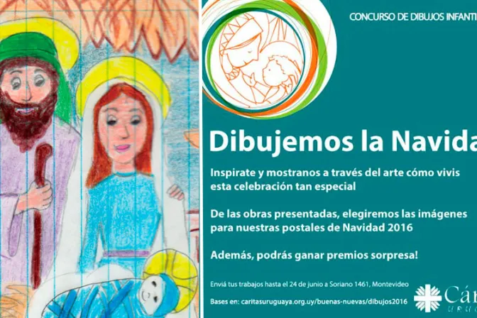 Dibujemos la Navidad: Concurso en Uruguay para la postal de Cáritas
