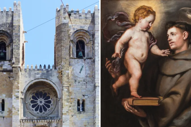 Esta es la Catedral de Lisboa, donde San Antonio de Padua enfrentó al demonio