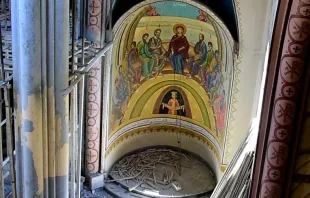 Interior de la Catedral Nuestra Señora de la Paz en Homs, Siria / Foto: Cortesía Ayuda a la Iglesia Necesitada (ACN) 