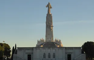 Monumento al Sagrado Corazu00f3n de Jesu00fas en el Cerro de los u00c1ngeles, Getafe, Madrid (Espau00f1a). Foto: Cerro de los u00c1ngeles. 