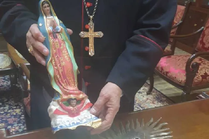 Imagen de la Virgen de Guadalupe resiste a caída durante terremoto en Siria