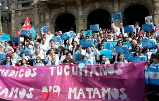 Chaquetazo nacional, mu00e9dicos en Tucuman / Foto: Unidad Provida 