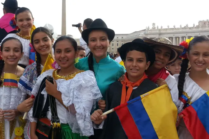 Los rostros más felices de Colombia con el Papa Francisco en el Vaticano