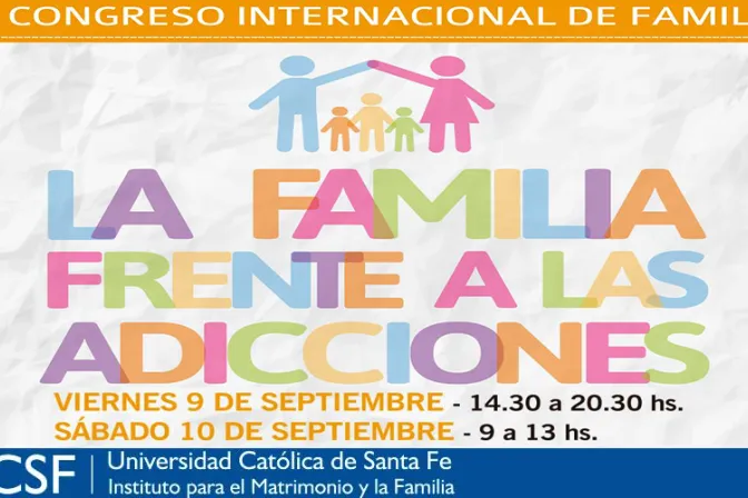 Anuncian congreso “La familia frente a las adicciones” en Argentina