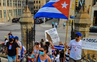 Protestas en apoyo a Cuba en Canadá / Crédito: Flickr de lezumbalaberenjena (CC BY-NC-ND 2.0) 